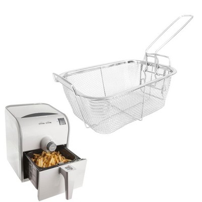 Pommes Friteskorb aus Edelstahl, Pommes Friteskorb aus Mesh, Korb