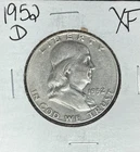 1952-D FRANKLIN SILVER HALF DOLLAR  ~ XF ~ NICE COIN ~ 90% SILVER