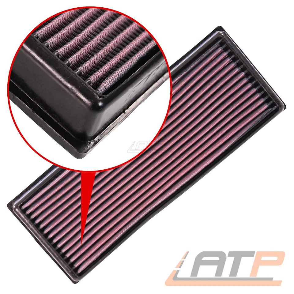 K&N SPORTLUFTFILTER SPORT LUFTFILTER TAUSCHFILTER SPORTFILTER AIR FILTER 33-2001 - Bild 2 von 4