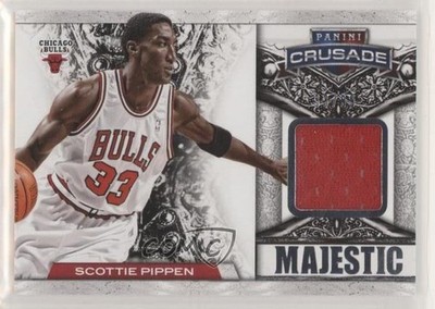 2013-14 Panini Crusade Majestic Memorabilia 33/99 Scottie Pippen #68 HOF 7m4