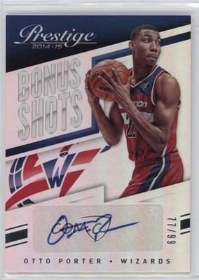 2014-15 Panini Prestige Bonus Shots Premium 77/99 Otto Porter #88 Auto pu3