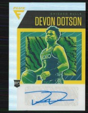 Devon Dotson 2020-21 Panini Flux Rookie Auto Silver Prizm #FRS-DOT Chicago