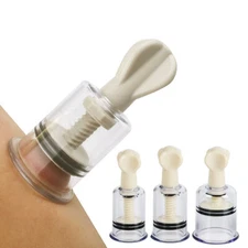 1pc Nipple Sucking Vacuum Twist Cupping Sucker Breast No Pump Enhancer Enlarger