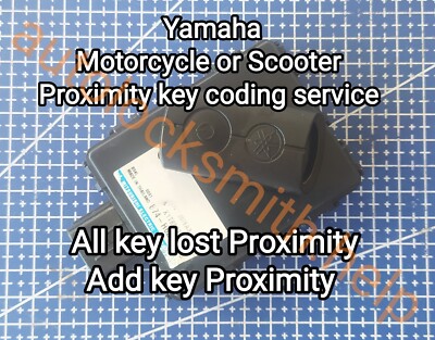 Yamaha.  Motorcycle Smart Key Coding Service - All Keys Lost. Add key 