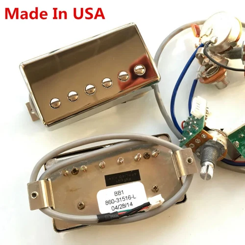 Electric Guitar Humbucker Pickup with Push-Pull Wiring for Gib BB1 BB2 BB Series