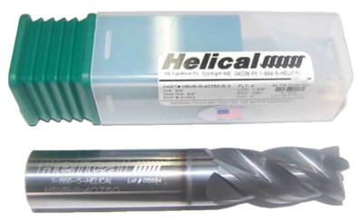 Helical 3/4''x1-5/8'' Vari. Pitch Carbide High Perf. End Mill w/CR-Stainless,TI