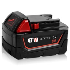 18V 8.0AH Battery For Milwaukee M18 18V Lithium-ion Extended Capacity 48-11-1860