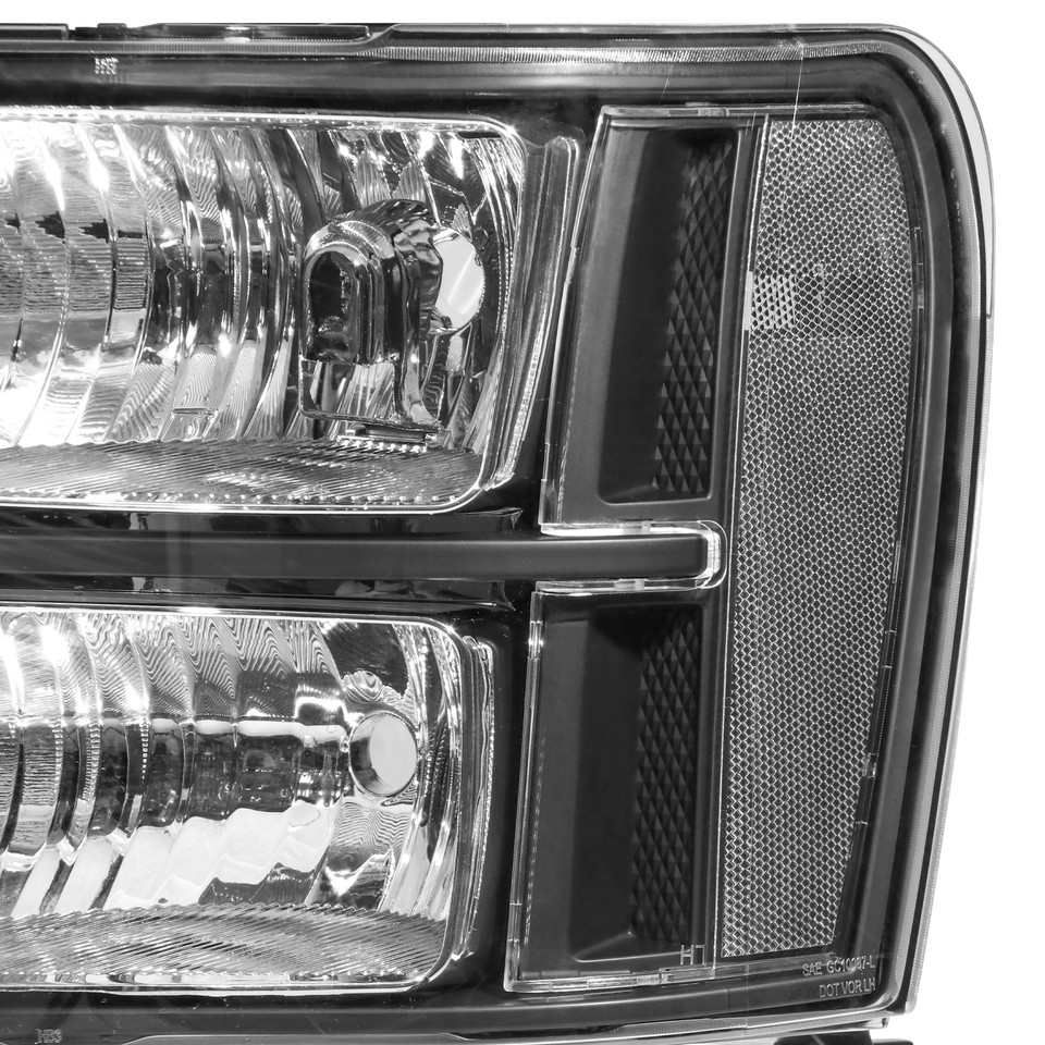 FOR 1999-2007 GMC SIERRA/YUKON PAIR LED DRL HEADLIGHT BUMPER LAMPS BLACK/CLEAR E - Foto 5