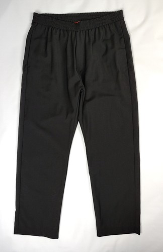 Barena Venezia Pants Black Drawstring Pull On Trousers Men’s 46 Business, Casual