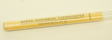 Kodak 6" Stick Thermometer -10F to 120F with 68F Marked Glass - VINTAGE D16