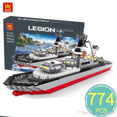 Wange Legion Battleship Block Set New 774  PCS New in Box #5660