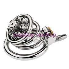 Male Stainless Steel Chastity Device Stainless Steel Chastity Cage with Spikes