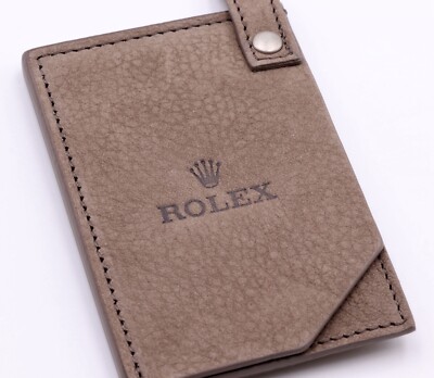 ROLEX TRAVEL CASE IDENTIFIER PORT NAME SUITCASE LEATHER ETIQUETA MALETA NEW