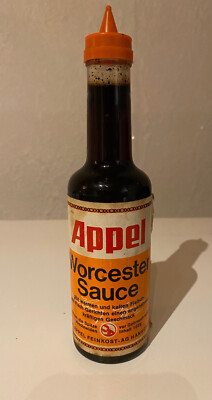 ganz alte  Flasche Appel Worcester Sauce vintage selten rar Sammlerstück
