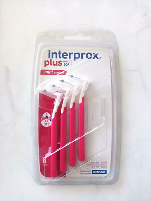 Interdentalbürsten Zahnbürsten 4 Pack. GUM Sunstar, Interprox Plus 90 Grad 