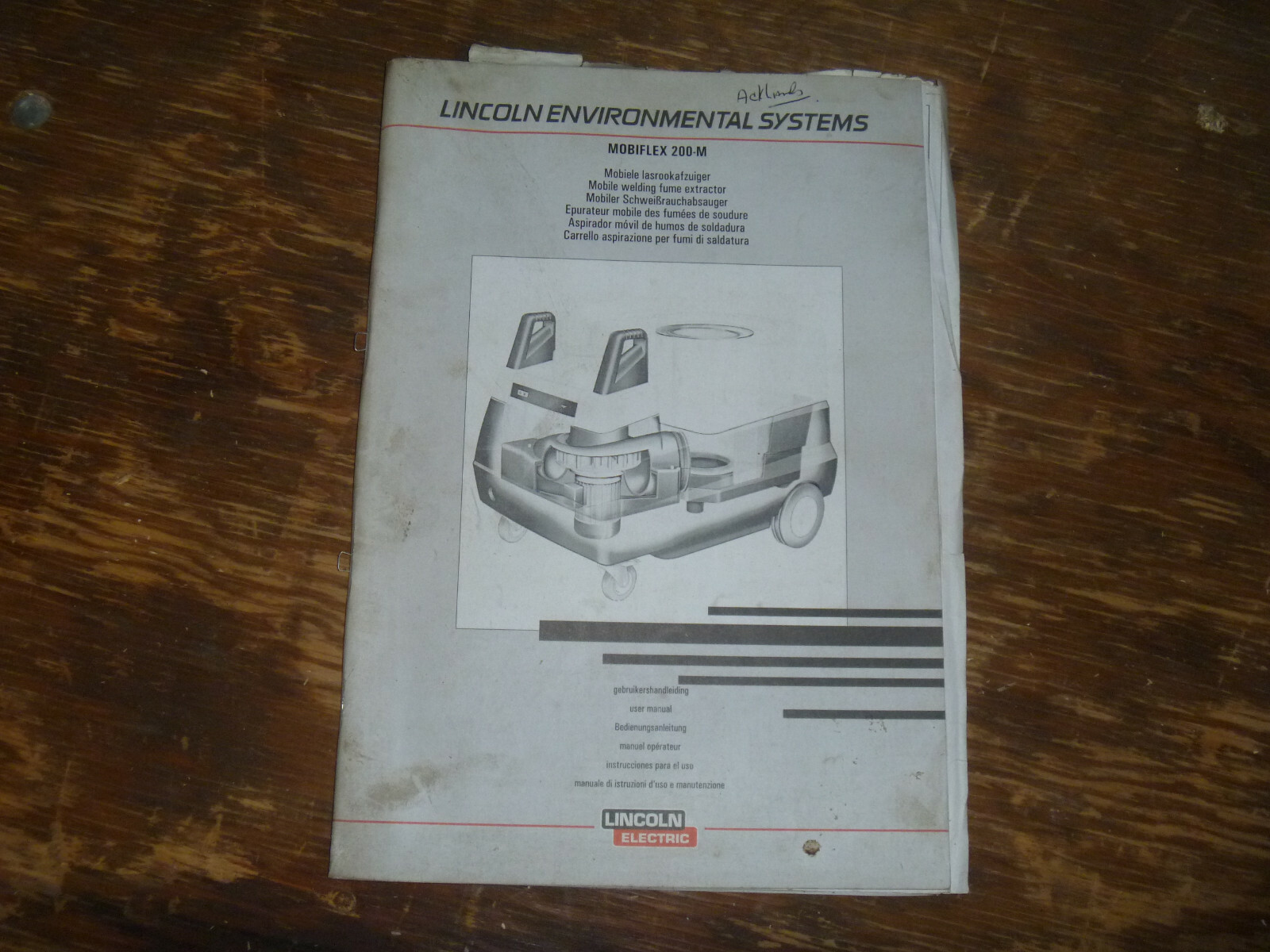 Lincoln Mobiflex 200M Welding Fume Extractor Owner Operator