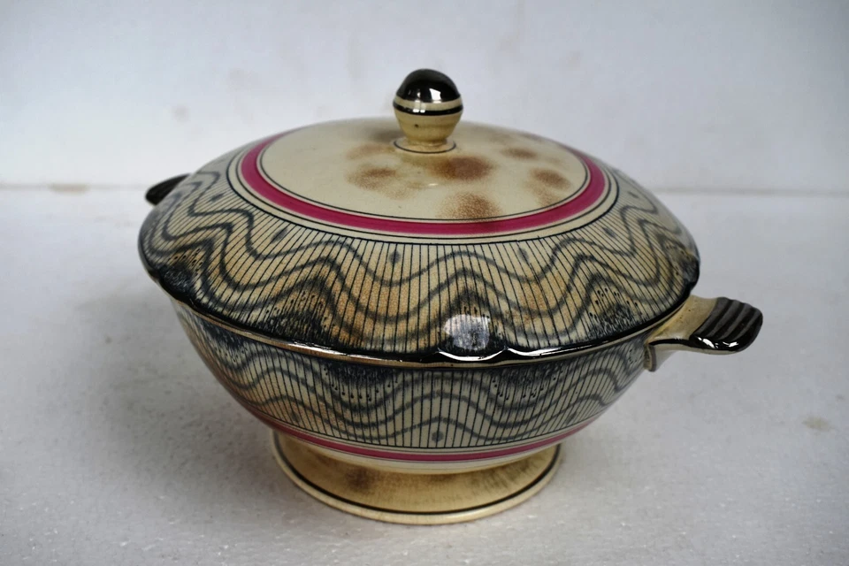 Antique Minton Tureen / Serving Dish Designed John Wadsworth Porcelain Decorativ - Image 4 of 4