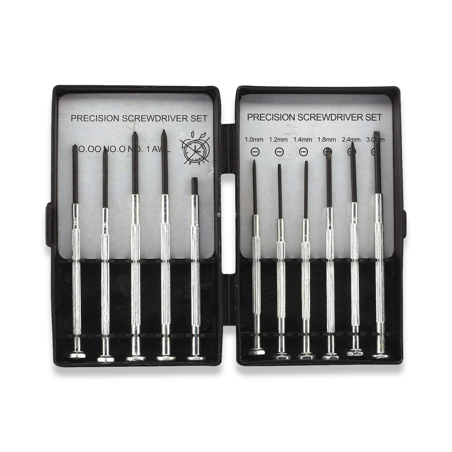 11PC SCREWDRIVER SET JEWELLERY MODEL WATCHMAKING SLOTTED AND STAR DRIVERS RDG