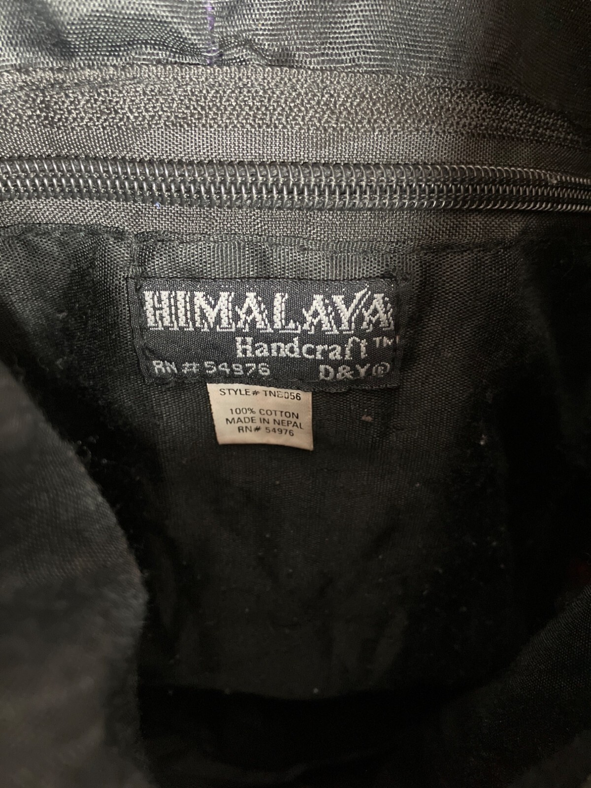 Handmade Patchwork Cotton Sling Bag zippered Purs… - image 9