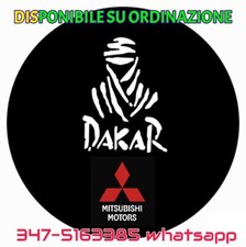 Copri Ruota di Scorta FUORISTRADA 4X4 DAKAR LOGO MITSUBISHI PAJERO DISEGNO 
