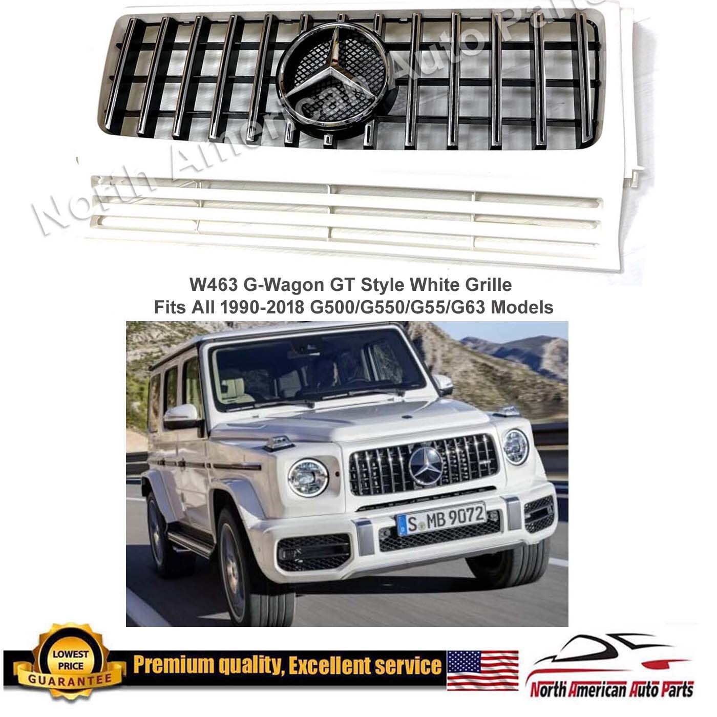 G63 GT Grille White W463 G-Wagon Bars G55 G550 Star G500 Brabus Parts 1990-2018