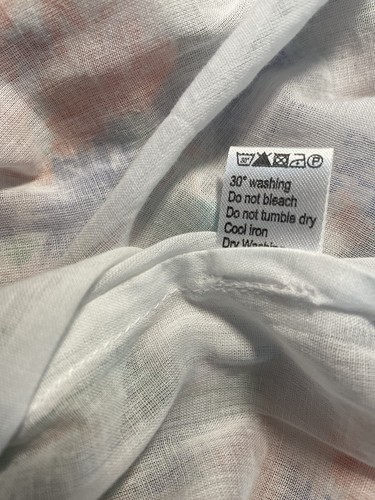 Banjanan S Small Ira Dress Portobello Languid Print Cotton Voile Smocked Midi - Picture 8 of 8