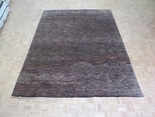 9 X 12 Hand Knotted Chocolate Brown Gabbeh Oriental Rug G5857