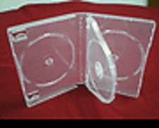 100 27MM QUAD MULTI-4 DVD CASE, SUPER CLEAR, BOOKLET CLIPS, YZY2 SALES