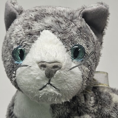 Grey Striped Cat Beanie Baby Ty Beanie Baby Bellies MITZI Grey