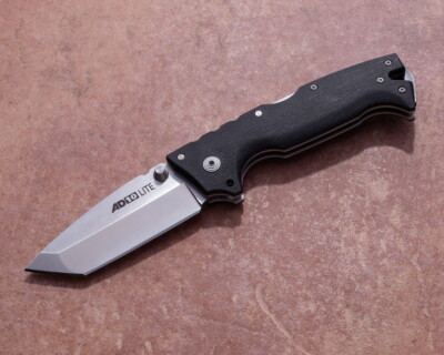 CSFLAD10T Cold Steel Demko AD-10 Lite Tanto AUS-10A Black GFN Handles Lockback C