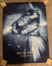 Man Of Steel ULTRA RARE Cloud Logo Vinyl Movie POSTER 24 x 36 Henry Cavil