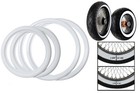 <!--F#f_0-->19’’ slim 16’’ WIDE pair.Motorcycle Vintage White Wall Portawall Tyre Trim set.+<!--F/-->