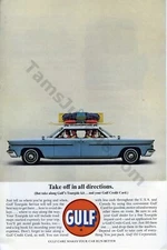 1963 Gulf Oil Gas Tourguide Service Unique PRINT AD Wall Decor Idea (3827)