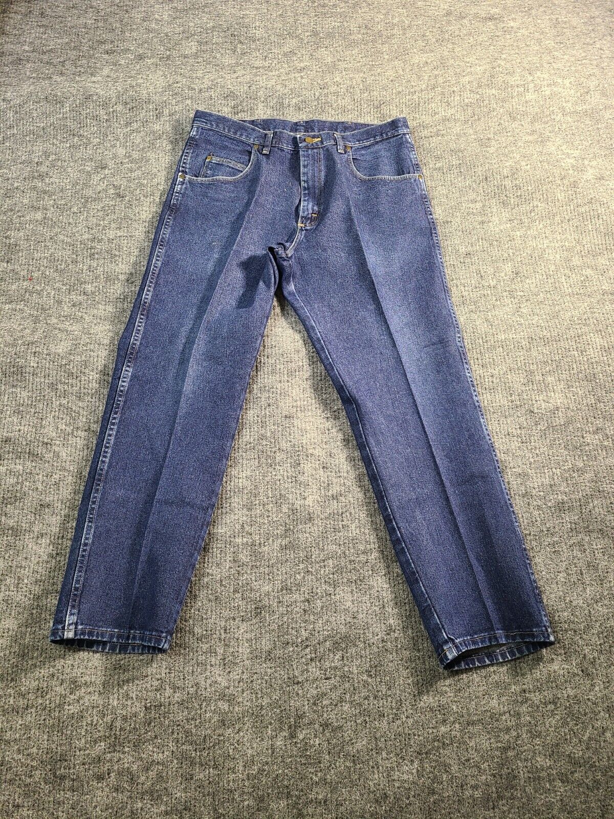 Vintage Wrangler Rugged Wear Jeans Mens 36x30 Blue Denim Western Cowboy  Pants | eBay