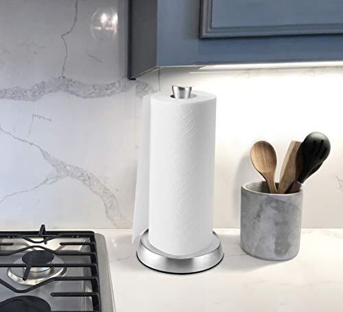 Kamenstein Perfect Tear Stainless Steel Countertop Paper Towel Holder, 13 Inch