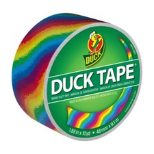 Printed Duck Tape  Brand Duct Tape - Rainbow, 1.88 in. x 10 yd.