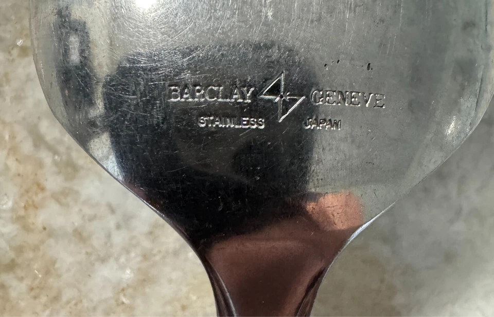 BOLSA 9 INOXIDABLE de Barclay Geneve Japón, Brillante, Diseño de Carcasa Juego de 7 piezas Horquillas y Ser Foto 3 de 4