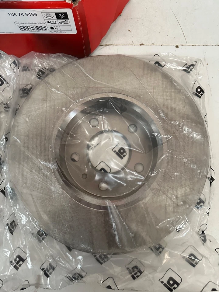 FRONT Brake Discs x2 305mm for OPEL VAUXHALL VIVARO A RENAULT TRAFIC PRIMASTAR - Image 4 of 4