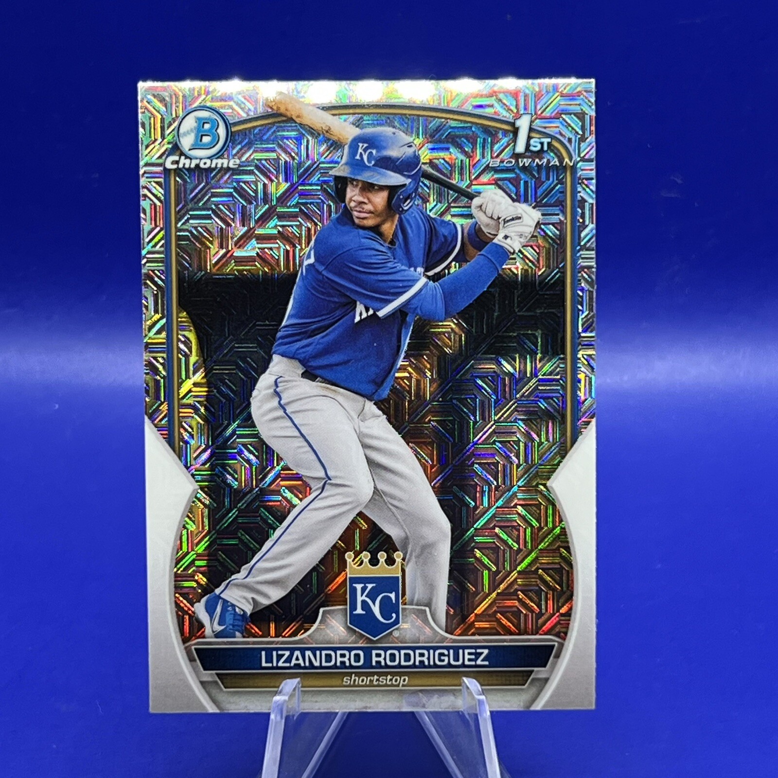 Lizandro Rodriguez 2023 Bowman Chrome 1st Bowman Rookie Mega Box Mojo Refractor