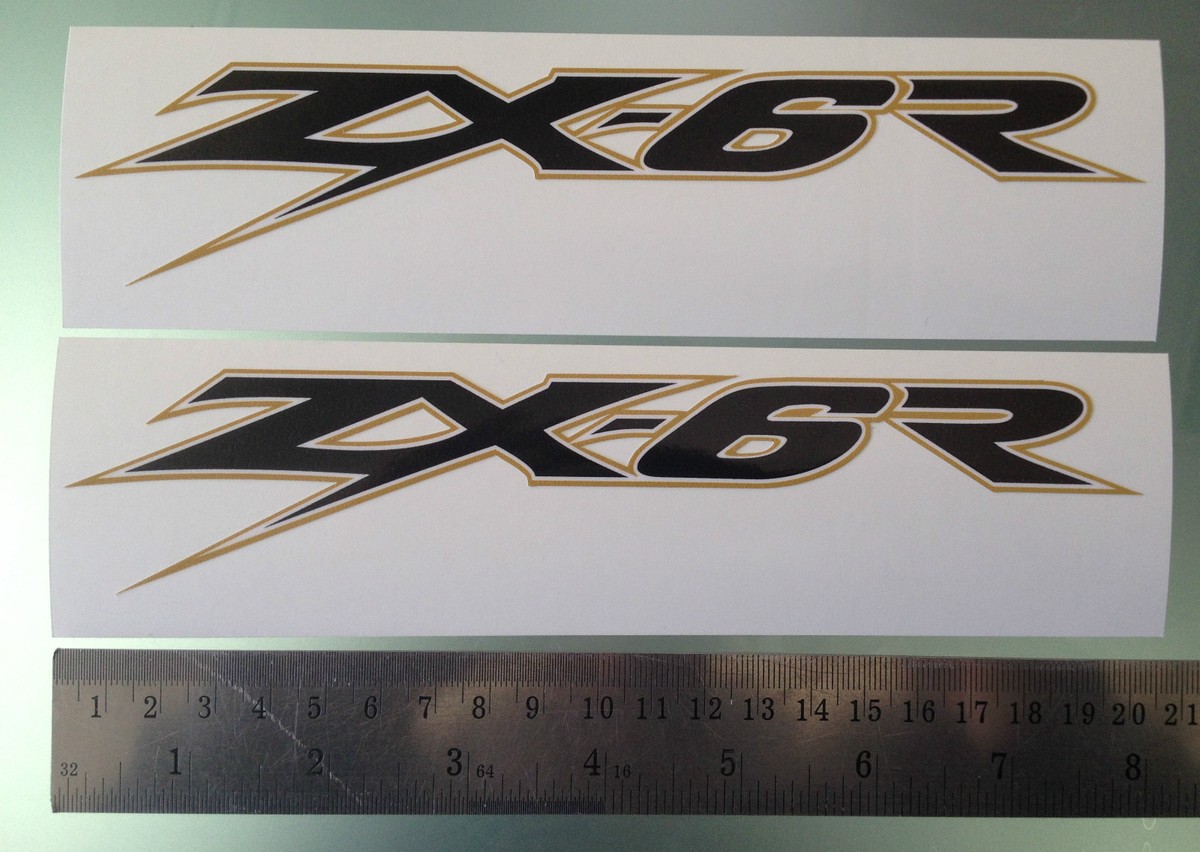 ZX-6R / ZX6R Fairing Decals / Stickers (PAIR) (ANY COLOUR) | eBay