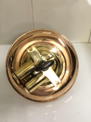 Copper Shade & Brass Fitting Wiska Nautical Industrial Hanging Light Fixture - Picture 8 of 10