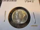 1945 MERCURY SILVER DIME - GEM WHITE    AA
