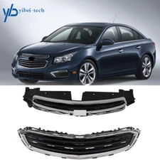 Front Upper+Lower Grille Set Chrome For Chevrolet Cruze Limited 2015 2016