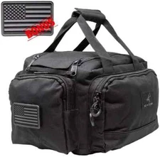 2-Gun Range Bag Pistol Soft Case Firearm Handgun Ammo Organizer Carrying Storage