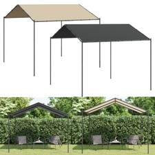 4m 3m Gartenpavillon Pavillon Grillpavillon Metall Terrassenpavillon Stahl DE