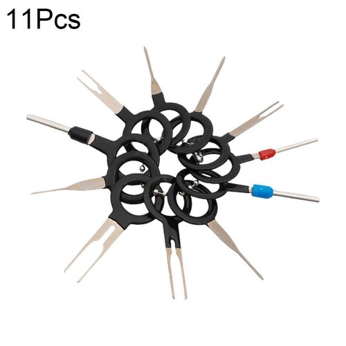 11pcs Automotive Wire Terminal Removal Tool Car Wiring USH Connector Kit N1Z2 - Picture 6 of 13