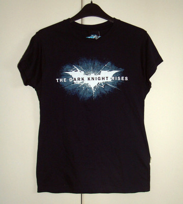 BATMAN - THE DARK KNIGHT RISES LOGO - LADIES T SHIRT NEW OFFICIAL
