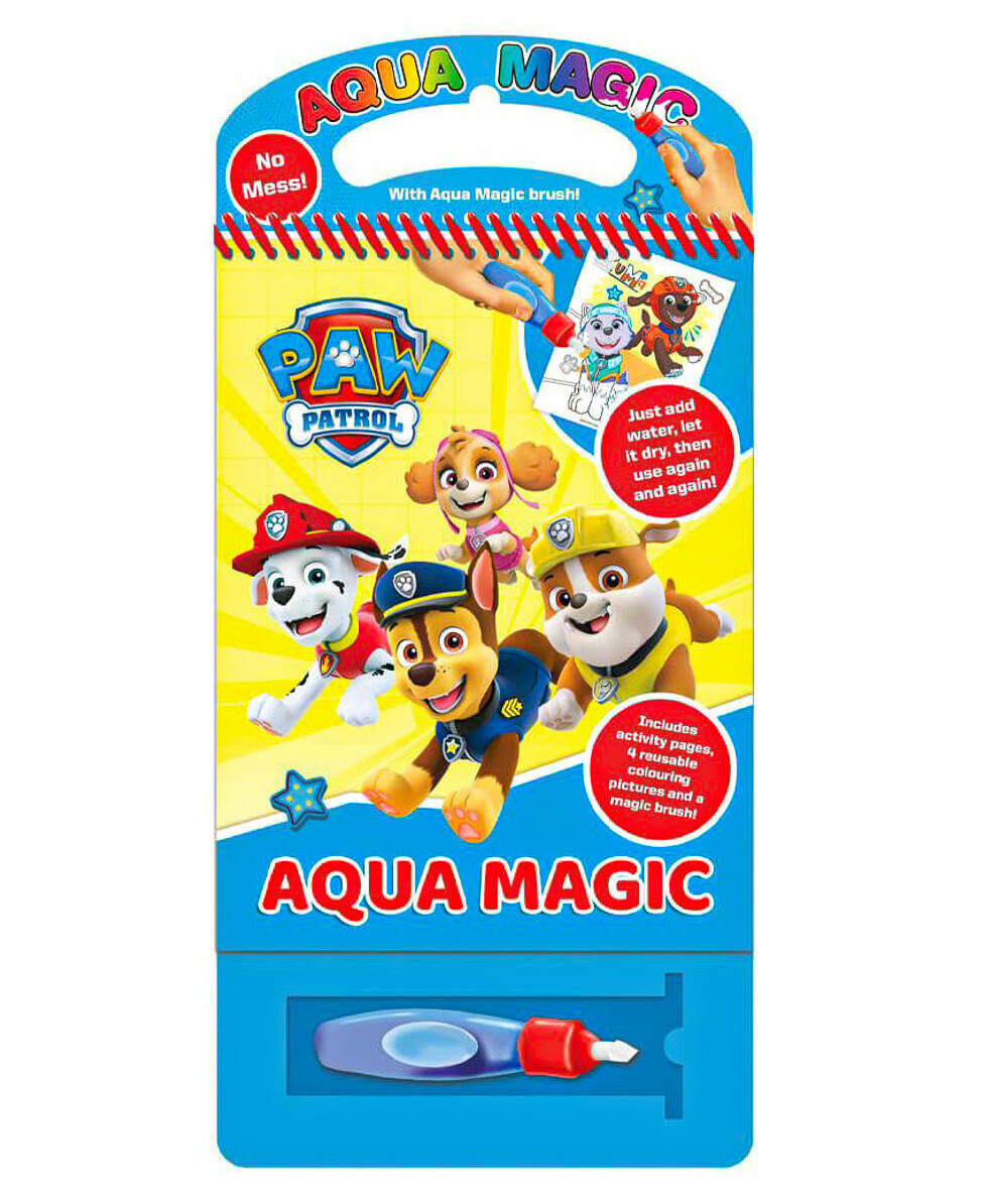 Paw Patrol Aqua Magic Reusable Colour Water Painting Activity Pad Set No Mess
