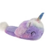 WN Girls  Unicorn Slip-On Slippers  Youth Size 4-5  NWT