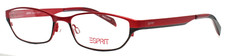 ESPRIT ET9287 531 Black Red Womens Rectangle Full Rim Eyeglasses 52-17-135 B:27